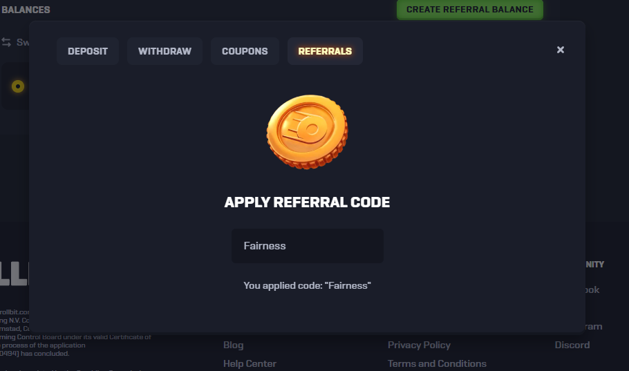 Bonus Code