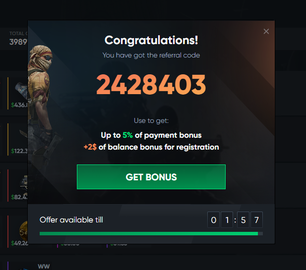 Bonus Offer