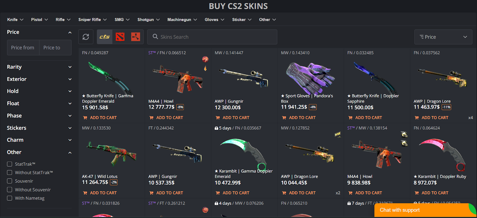 Buying Skins