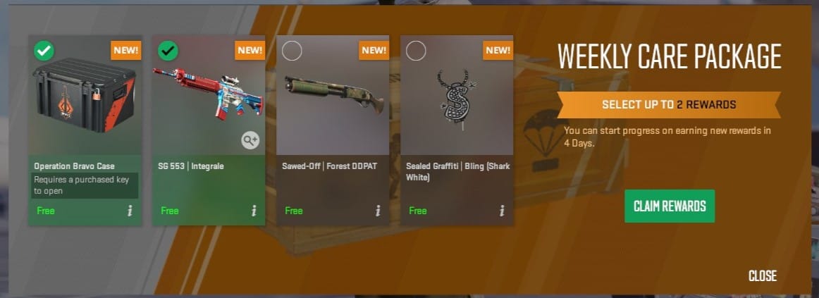 CS2 Weekly Care Package