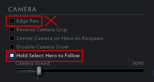 Dota 2 Camera Settings