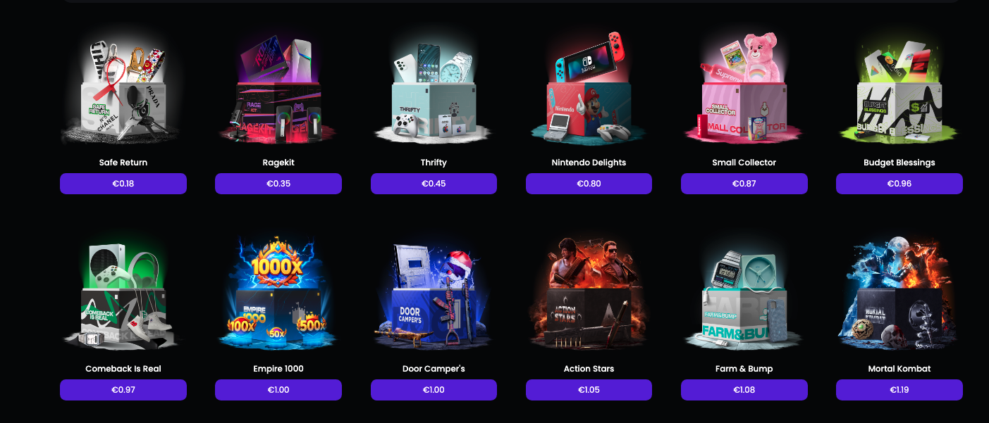 EarnDrop Boxes