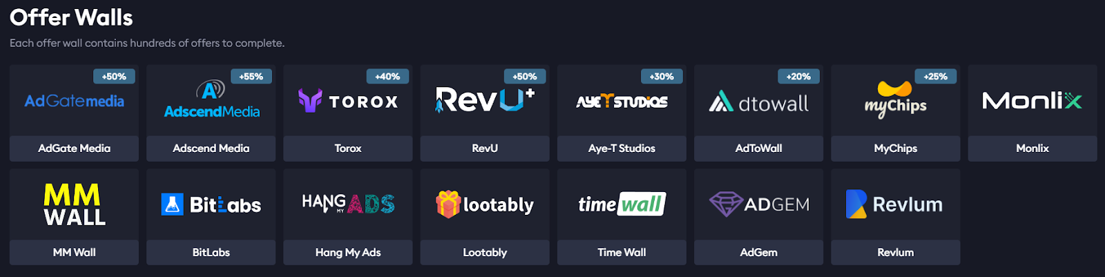 Offer Walls