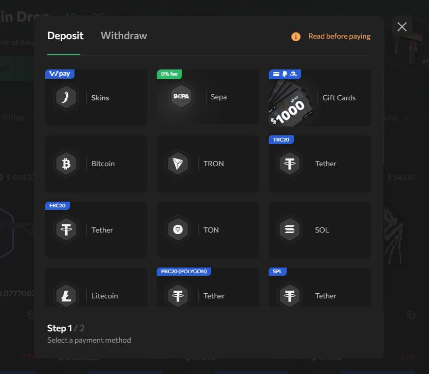 Payment Methods