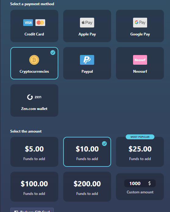 Payment Methods