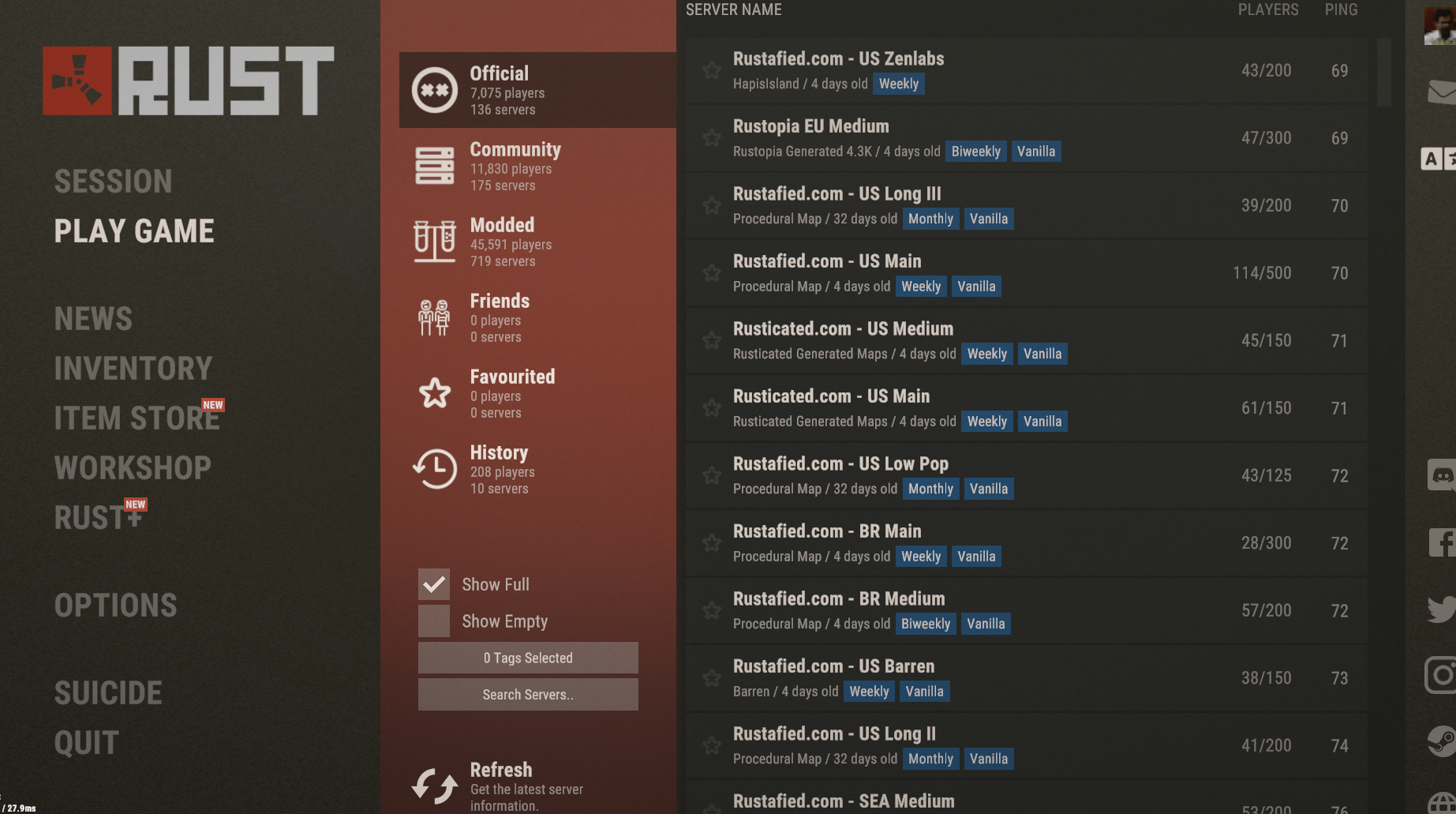Rust Servers