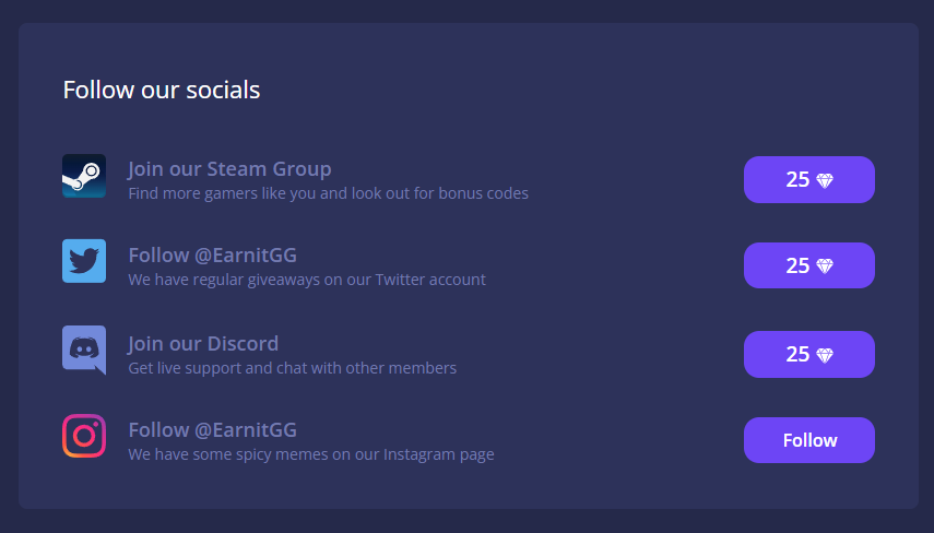 Social Media Rewards