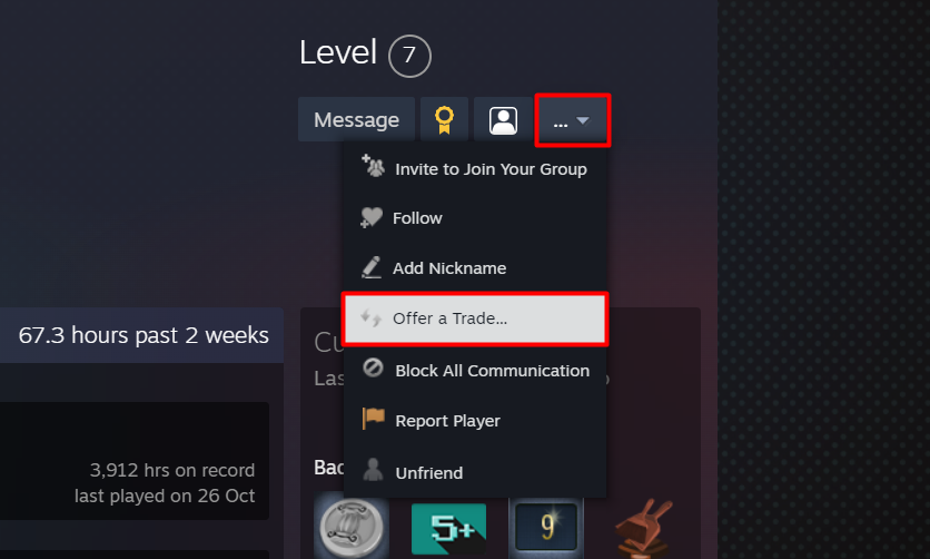 Steam Trade Offer