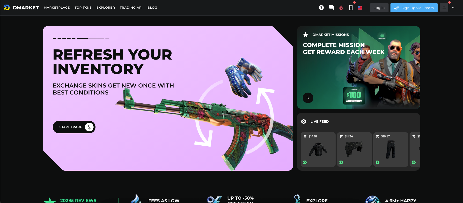 Dmarket Homepage