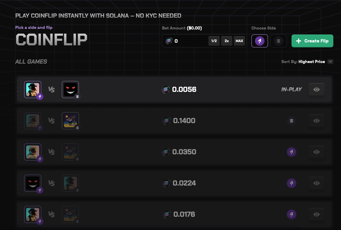Solpump Coinflip