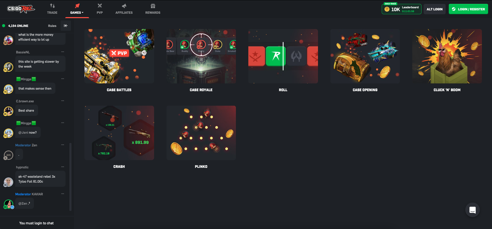CSGORoll games