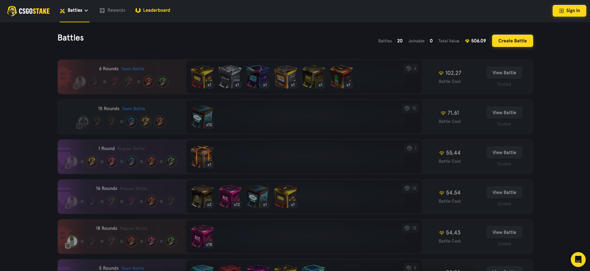 CSGOStake Battles