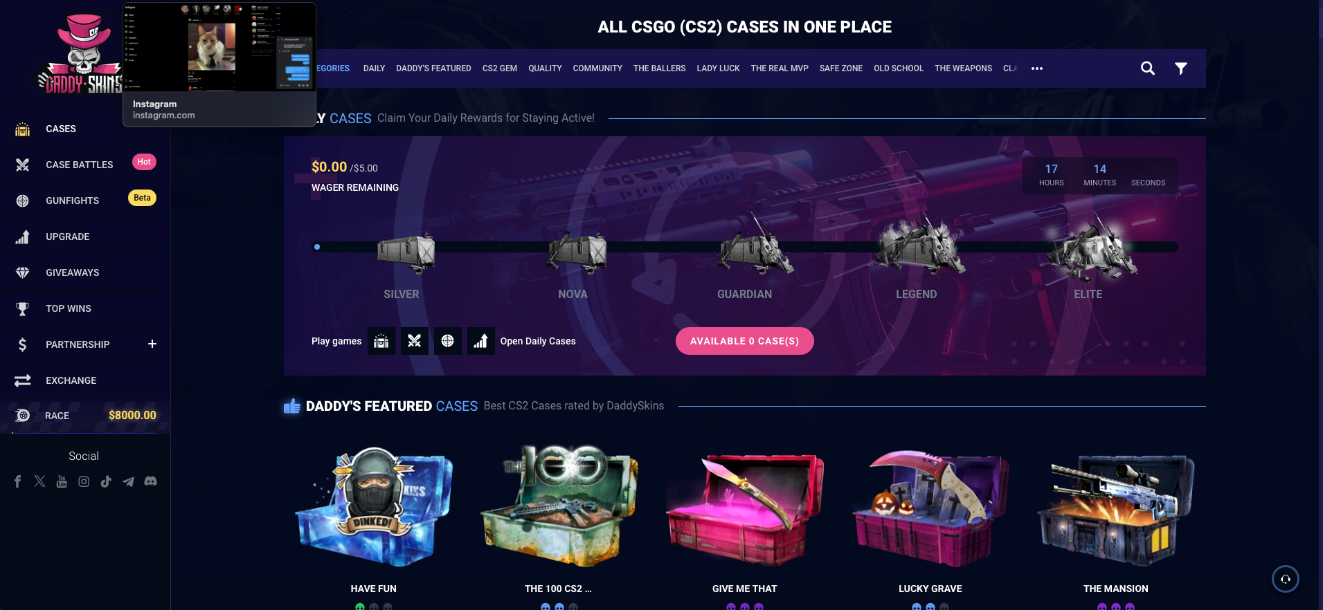 DaddySkins Cases