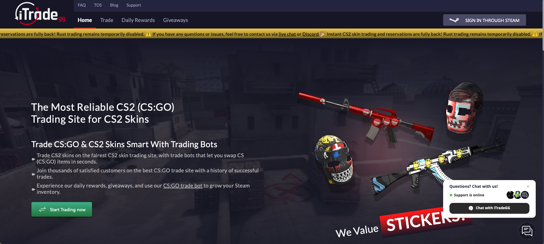 CSGOLD.gg homepage